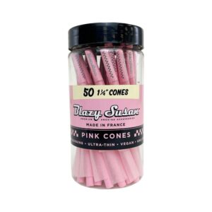 BLAZY SUSAN PINK 1 1/4 CONES JAR