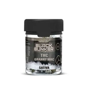 BLACK BUNKER THC 30CT 2G FLOWER SATIVA – GRANNY MAC