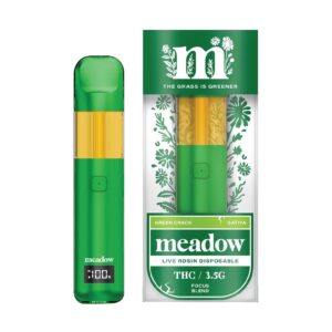 MEADOW LIVE ROSINTHC 3.5G DISPOSABLE SATIVA – GREEN CRACK