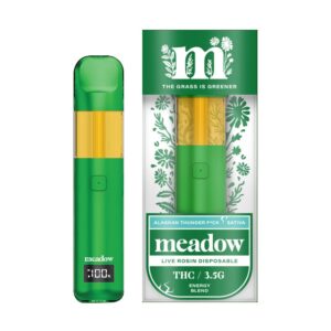 MEADOW LIVE ROSINTHC 3.5G DISPOSABLE SATIVA – ALASKAN THUNDER FUCK