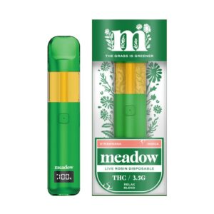 MEADOW LIVE ROSINTHC 3.5G DISPOSABLE INDICA – STRAWNANA