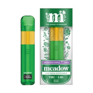 MEADOW LIVE ROSINTHC 3.5G DISPOSABLE INDICA – GRANDADDY PURPLE