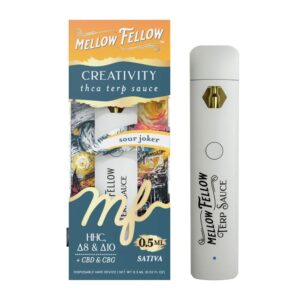 MELLOW FELLOW TERP SAUCE CREATIVITY BLEND 0.5ML DISPOSABLE SATIVA – SOUR JOKER