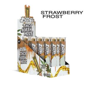 BLACK BUNKER THCP 2G HASH HOLE PRE ROLLS INDICA – STRAW FROST