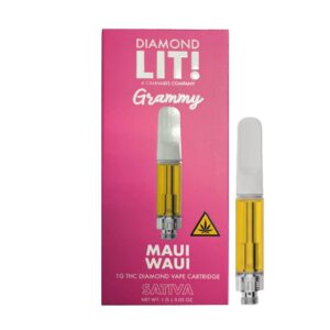 LIT! GRAMMY THC DIAMOND CARTRIDGE SATIVA – MAUI WAUI