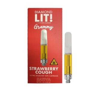 LIT! GRAMMY THC DIAMOND CARTRIDGE SATIVA – STARWBERRY COUGH