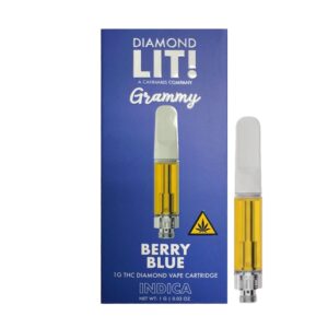LIT! GRAMMY THC DIAMOND CARTRIDGE INDICA – BERRY BLUE