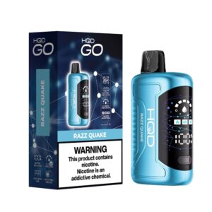 HQD GO 3% NIC 35KPUFFS DISPOSABLE – RAZZ QUAKE