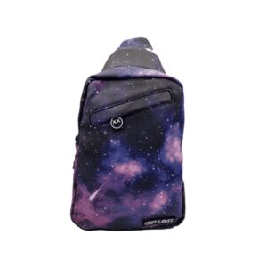 GET LOST SAFFIANO LEATHER SMELL PROOF CONVERTIBLE BAG – PURPLE GALAXY