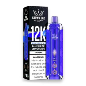 ALFAKHER CROWN BAR CRYSTAL 5% NIC 12KPUFFS – BLUE RAZZ LEMONADE