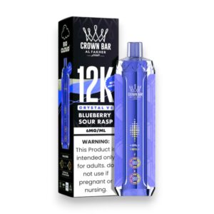 ALFAKHER CROWN BAR CRYSTAL 5% NIC 12KPUFFS – BLUEBERRY SOUR RASP