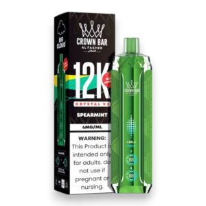 ALFAKHER CROWN BAR CRYSTAL 5% NIC 12KPUFFS – SPEARMINT
