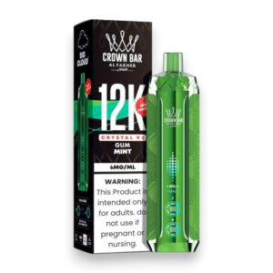ALFAKHER CROWN BAR CRYSTAL 5% NIC 12KPUFFS – GUM MINT