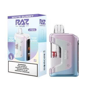 RAZ VUE 50KPUFFS DISPOSABLE VAPE DEVICE – WHITE GUMMY