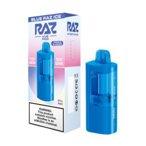 RAZ VUE 50KPUFFS DISPOSABLE VAPE POD – BLUERAZZ ICE