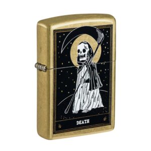 ZIPPO 48267 DEATH CARD DESIGN LIGHTER
