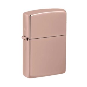 ZIPPO HIGH POLISH ROSE GOLD DESIGN LIGHTER