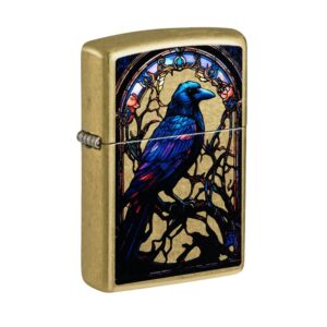 ZIPPO BLACK BIRD DESIGN LIGHTER
