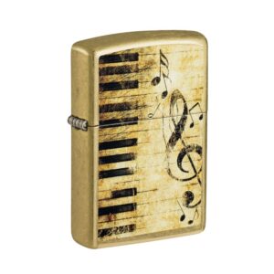ZIPPO PIANO AND NOTES DESIGN LIGHTER