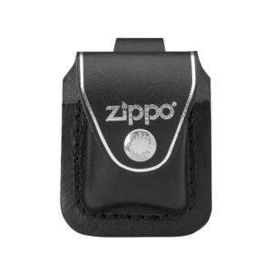 ZIPPO POUCH W/ LOOP – BLACK