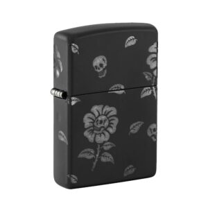 ZIPPO FLOWER SKULLS DESIGN LIGHTER