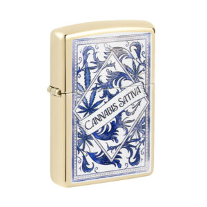 ZIPPO CANNABIS SATIVA DESIGN LIGHTER