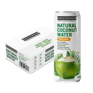 CONSTANZA 320ML NATURAL COCONUT WATER WITH PULP