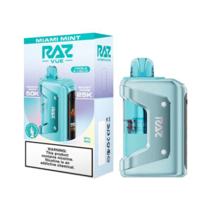RAZ VUE 50KPUFFS DISPOSABLE VAPE DEVICE – MIAMI MINT