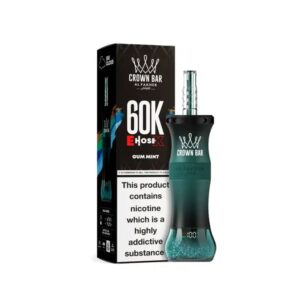 ALFAKHER CROWN BAR E HOSE X 5%NIC 60KPUFFS – GUM MINT