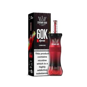 ALFAKHER CROWN BAR E HOSE X 5%NIC 60KPUFFS – LUSH ICE