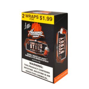 HAVANA LEAF LITTLE TOBACCO 2CT WRAPS -CHOCOLATE STOUT