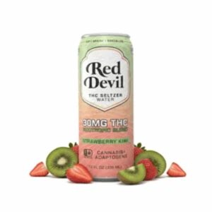 RED DEVIL THC 30MG 12OZ SELTZER – STRAW KIWI