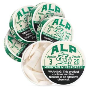 ALP NICOTINE 3MG POUCHES – MOUNTAIN WINTERGREEN