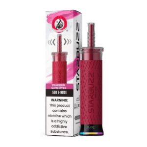 STARBUZZ 50kPUFFS E-HOSE 6MG DISPOSABLE – STRAW RASP ICE