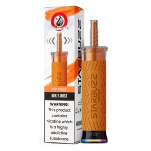 STARBUZZ 50kPUFFS E-HOSE 6MG DISPOSABLE – JUICY PEACH