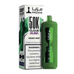 MAZAYA CLOUD AURA 50KPUFFS DISPOSABLE – GRAPE MINT