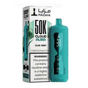 MAZAYA CLOUD AURA 50KPUFFS DISPOSABLE – GUM MINT