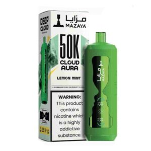 MAZAYA CLOUD AURA 50KPUFFS DISPOSABLE – LEMON MINT
