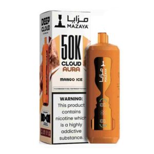 MAZAYA CLOUD AURA 50KPUFFS DISPOSABLE – MANGO ICE