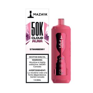 MAZAYA CLOUD AURA 50KPUFFS DISPOSABLE – STRAWBERRY
