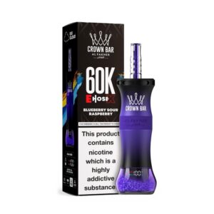 ALFAKHER CROWN BAR E HOSE X 5%NIC 60KPUFFS – BLUE RAZZ BLAST