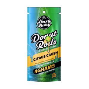 HAZY MARY 4G 2CT DONUT ROLLS SATIVA – CITRUS CRUSH