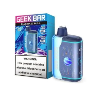 GEEK BAR PULSE X2 5% NIC 25K PUFFS DISPOSABLE – BLUE RAZZ BULL