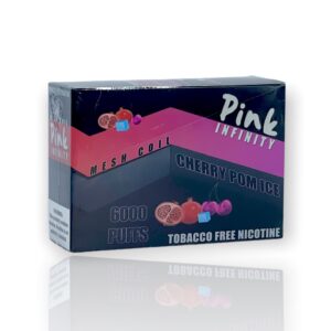 PINK INFINITY 5% SALT NIC DISPOSABLE – CHERRY POM ICE