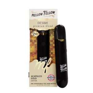 MELLOW FELLOW DESIRE BLEND 2ML DISPOSABLE SATIVA – ACAPULCO GOLD