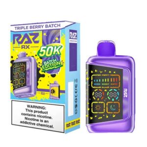 RAZ RX 5% 50KPUFF DISPOSABLE- TRIPLE BERRY BATCH