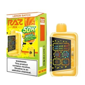 RAZ RX 5% 50KPUFF DISPOSABLE- LEMON BATCH