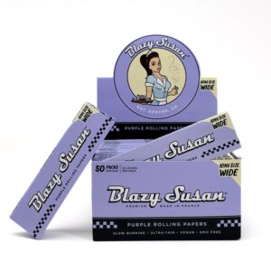 BLAZY SUSAN PURPLE KS WIDE ROLLING PAPER